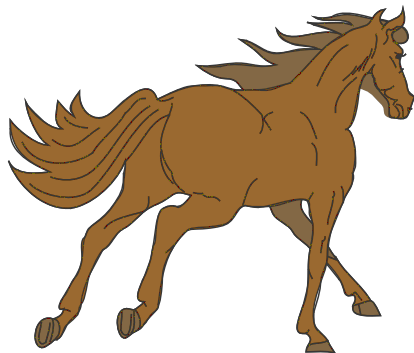 Free Running Horse Clipart, 1 page of Public Domain Clip Art