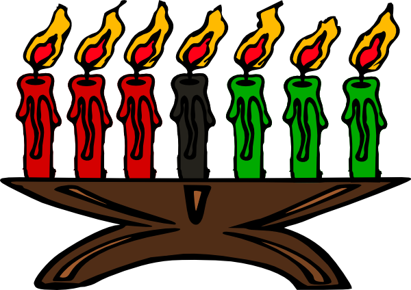 Kwanzaa Kinara Candles clip art - vector clip art online, royalty ...