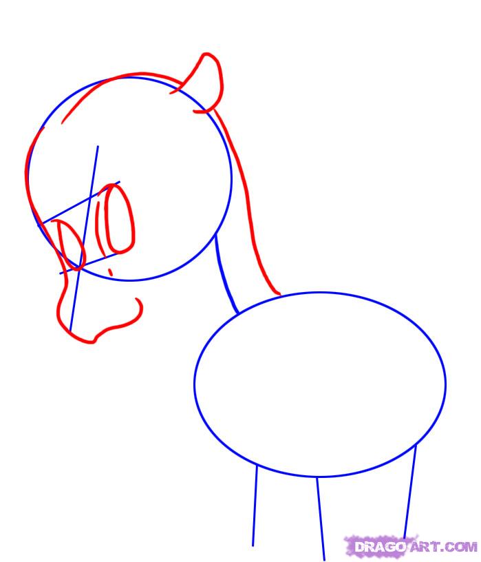 How to Draw a Cartoon Zebra, Step by Step, Cartoon Animals ...