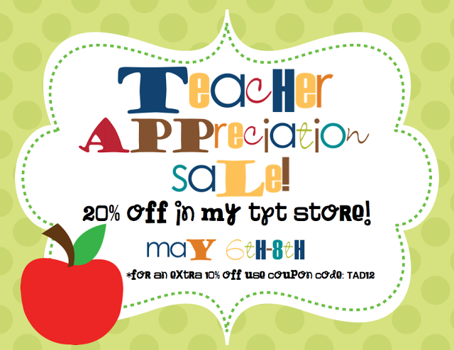 The Inspired Apple: Teacher Appreciation Sale!