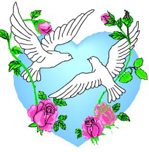 Free Wedding Doves Clipart