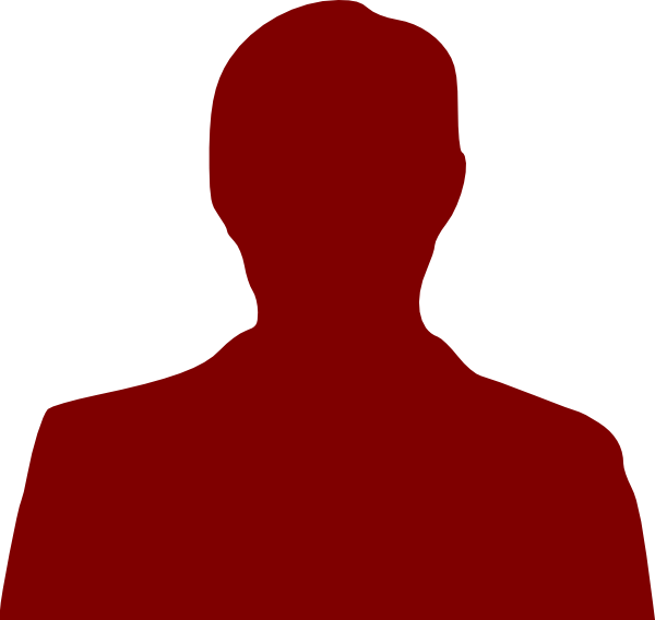 Person Outline Dark Red Clip Art at Clker.com - vector clip art ...