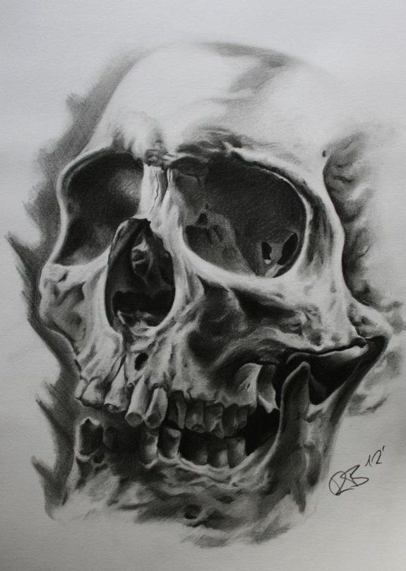 skull-tattoo-drawing.jpg (575×807) | Crazy tattoo's | Pinterest