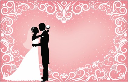 People silhouette vector wedding Free vector in Encapsulated ...