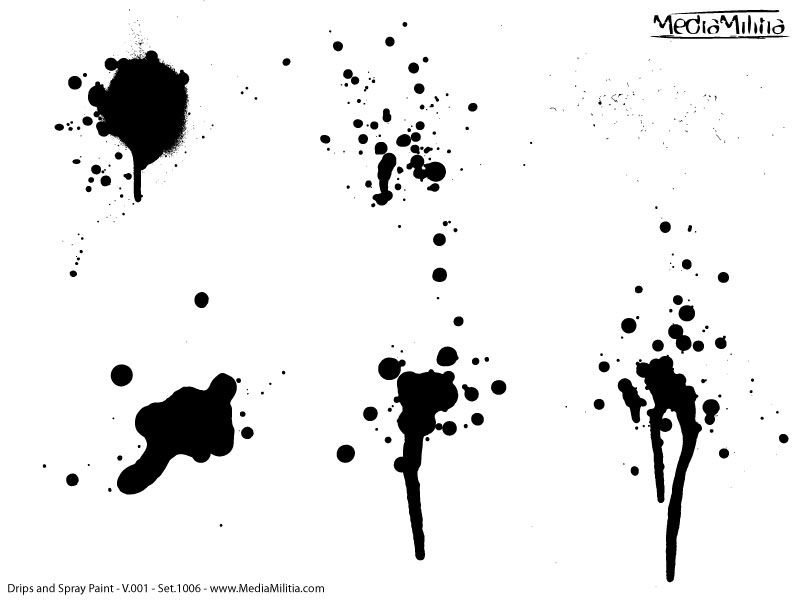 Drips and Spray Paint Pack – 30 Free Vectors | Media Militia