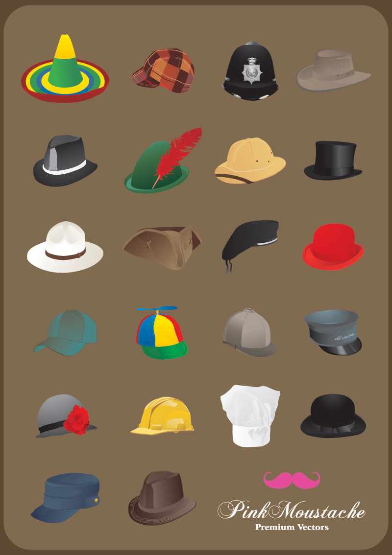 Free Vector hats - Free Vector Download | Qvectors.net