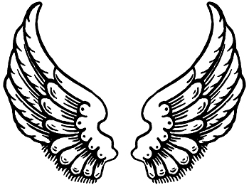 Angel Wings Drawings - ClipArt Best