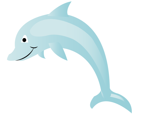 Free Dolphin Cartoon Vector Art, vector graphic - 365PSD.com