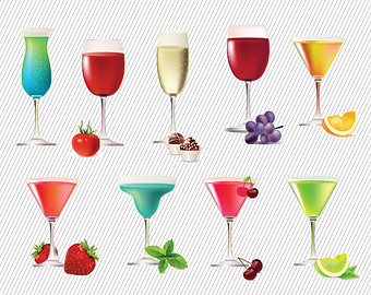 Holiday Cocktails Clipart Images & Pictures - Becuo