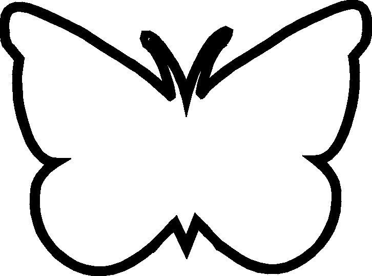 Butterfly Line Drawings Clipart - Free Clip Art Images