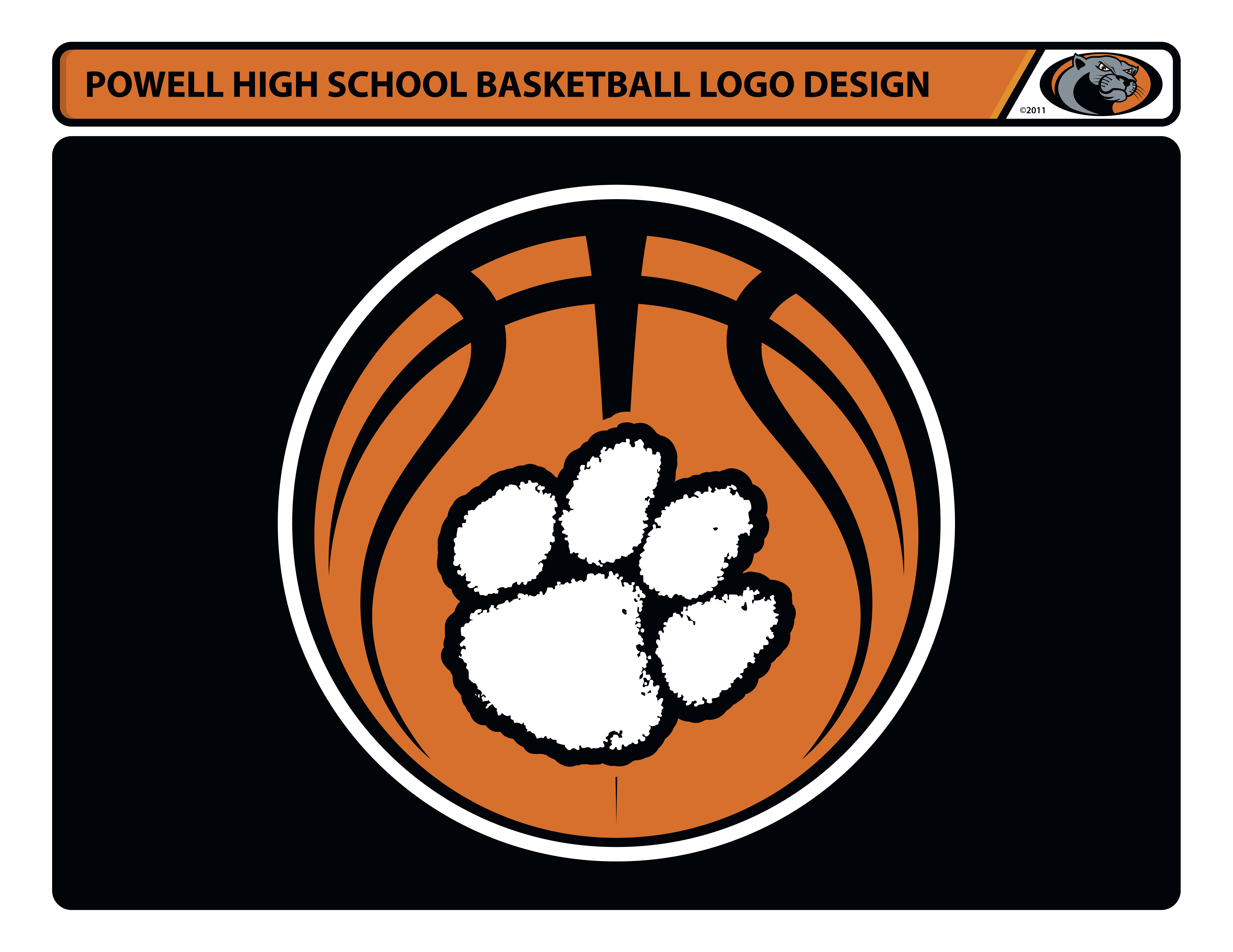 Powell High School Basketball Logo Design | Digital Portfolio