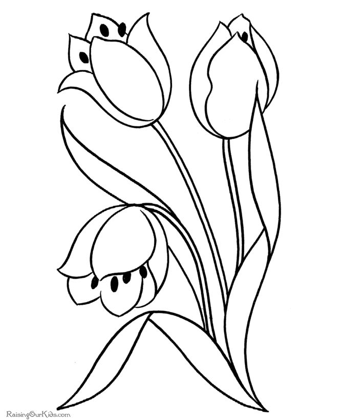 flower Page Printable Coloring Sheets | Free printable flowers ...