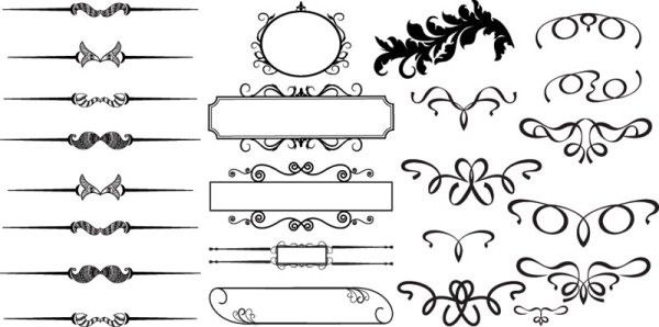 4-Designer | Vector material exquisite pattern border 05 vector ...
