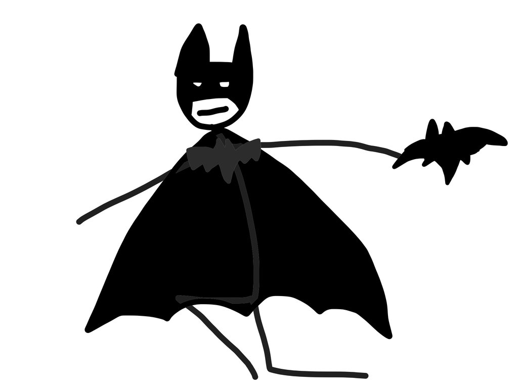 Stick figure Batman by Cap1Carlson on DeviantArt