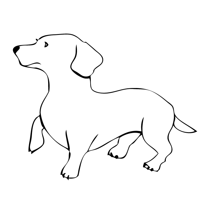 Dog Outline Template - ClipArt Best