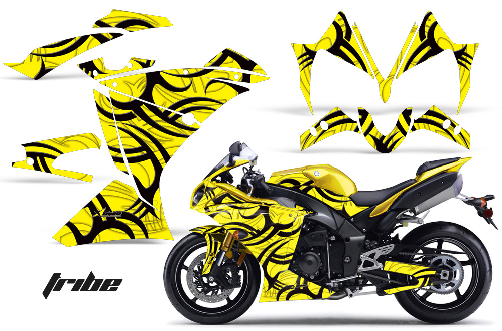 2010-2012 Yamaha R1 Street Bike Graphic decal sticker Kit 10/11/12