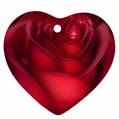 big-rose-heart-shaped-ornament ...
