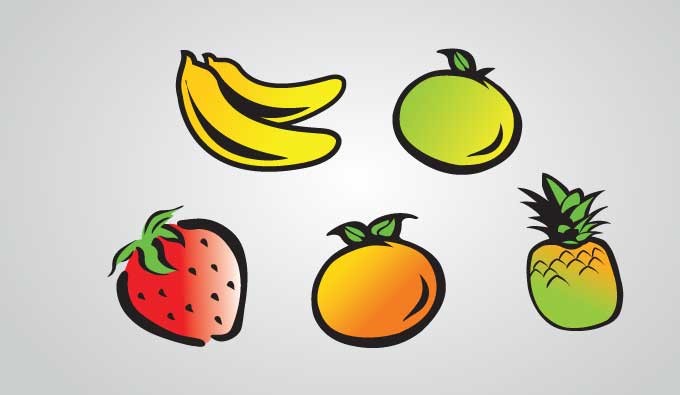 Animated Fruits Vector | Vectorish