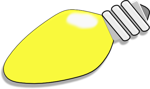 Christmas Tree Light Bulb Clipart | trendminicraft.com