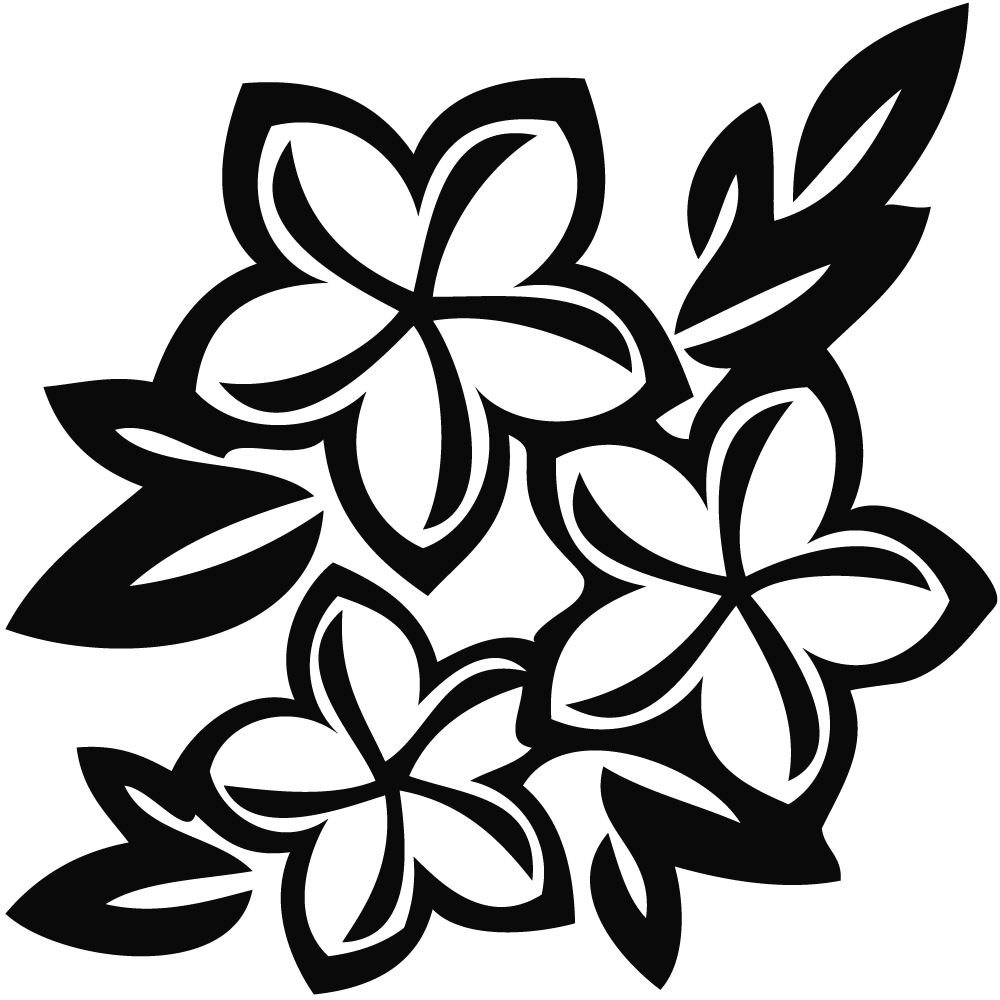 Flowers For > Flower Garden Clip Art Black And White