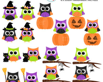 Popular items for owl clipart set on Etsy