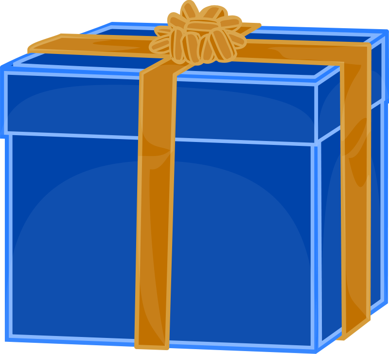 Blue Gift Clip Art Download