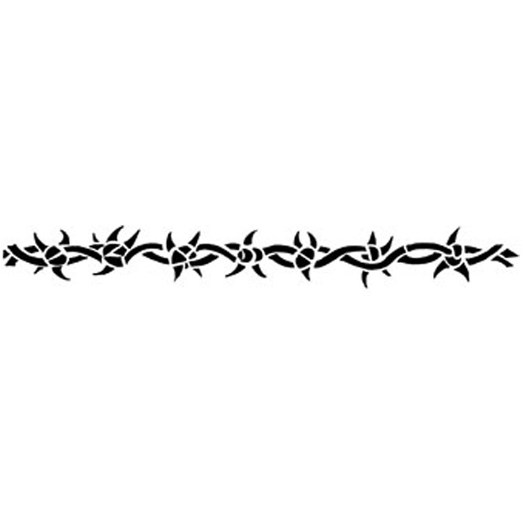 Barbed Wire Stencil