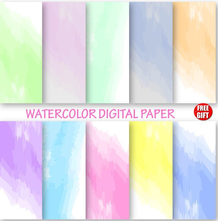 Watercolor Digital ... by Sheene Cocole | Paper Crafts Pattern
