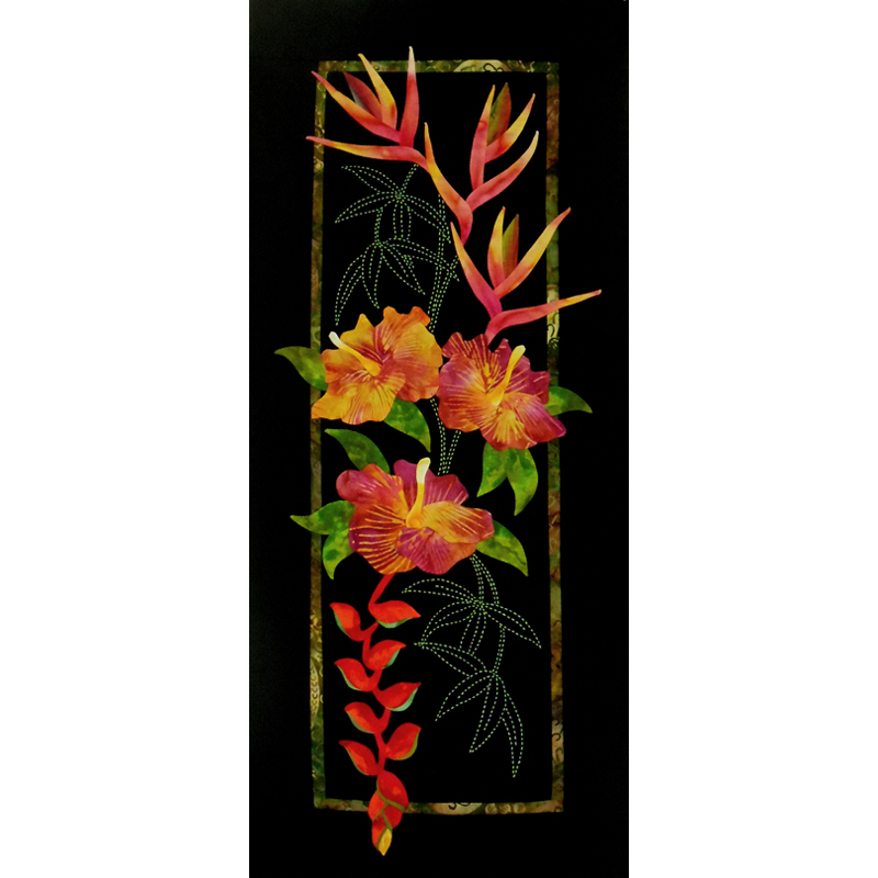 Hibiscus & Heliconias Fabric Kit | Sylvia Pippen Designs