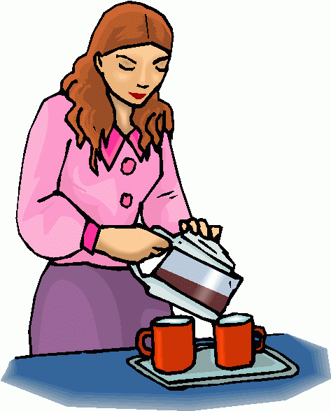 woman_pouring_coffee clipart - woman_pouring_coffee clip art
