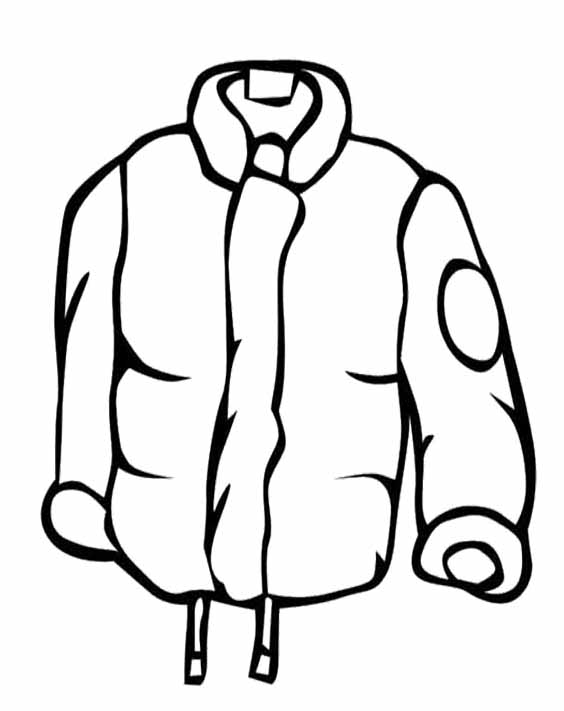 Rain Coat That Is In Use On Your Spring Coloring Pages - Winter ...