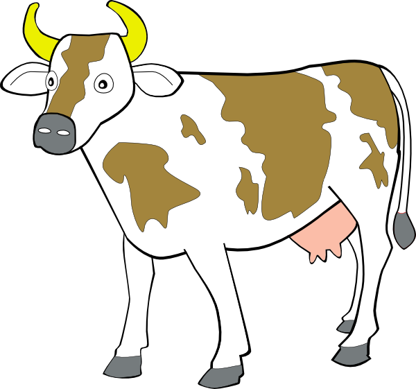 Cow clip art Free Vector / 4Vector