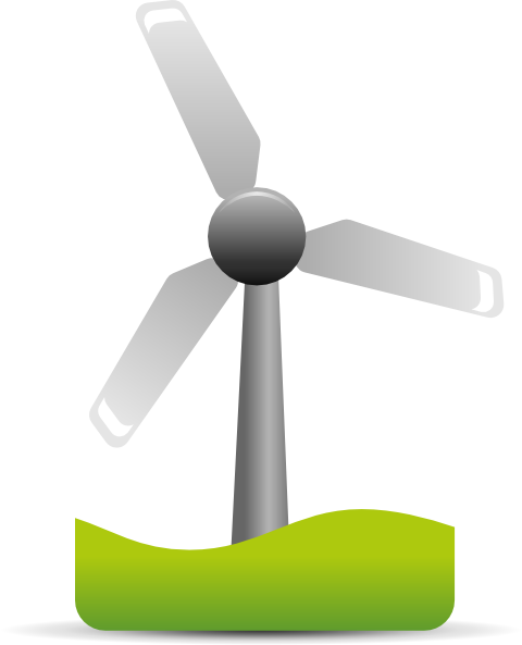 Wind Turbine clip art - vector clip art online, royalty free ...