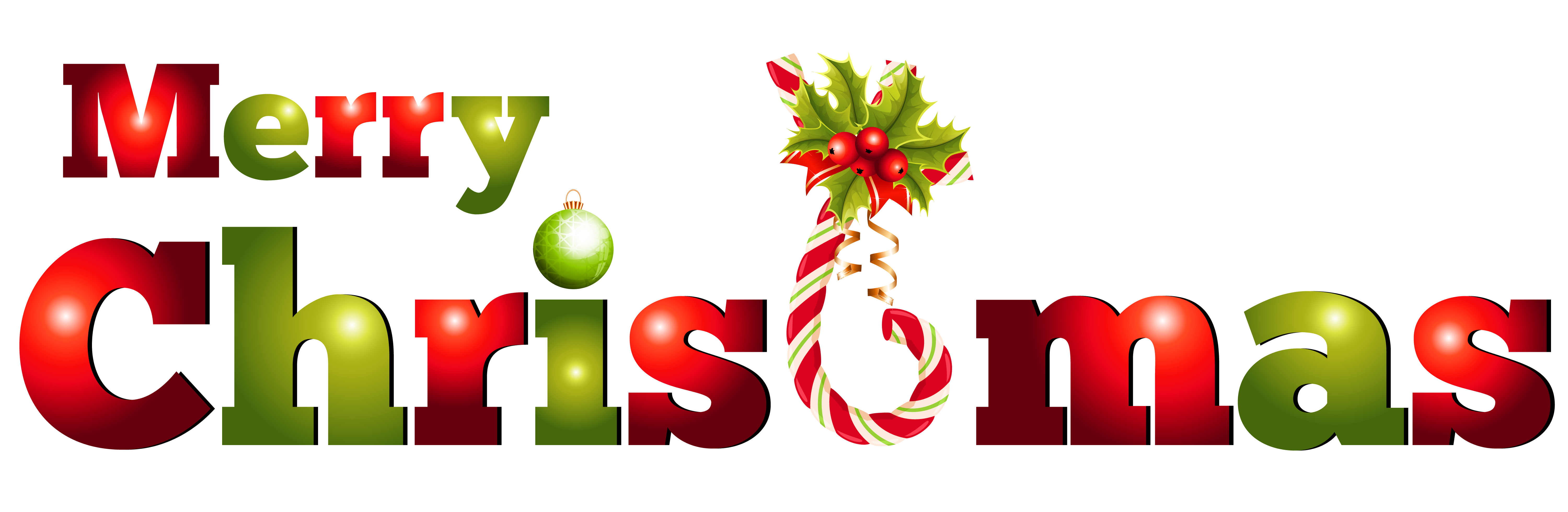 Transparent Merry Christmas Decor PNG Clipart