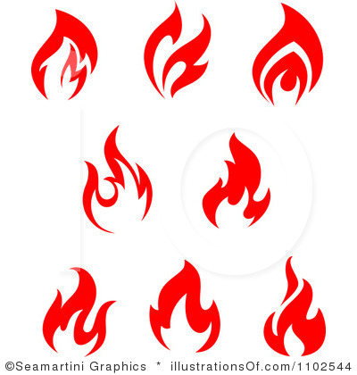 Fire Flames Clipart Black And White - Gallery
