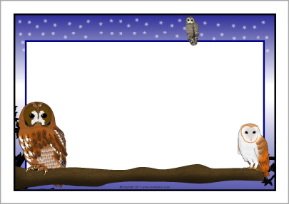 Writing Paper With Zoo Border