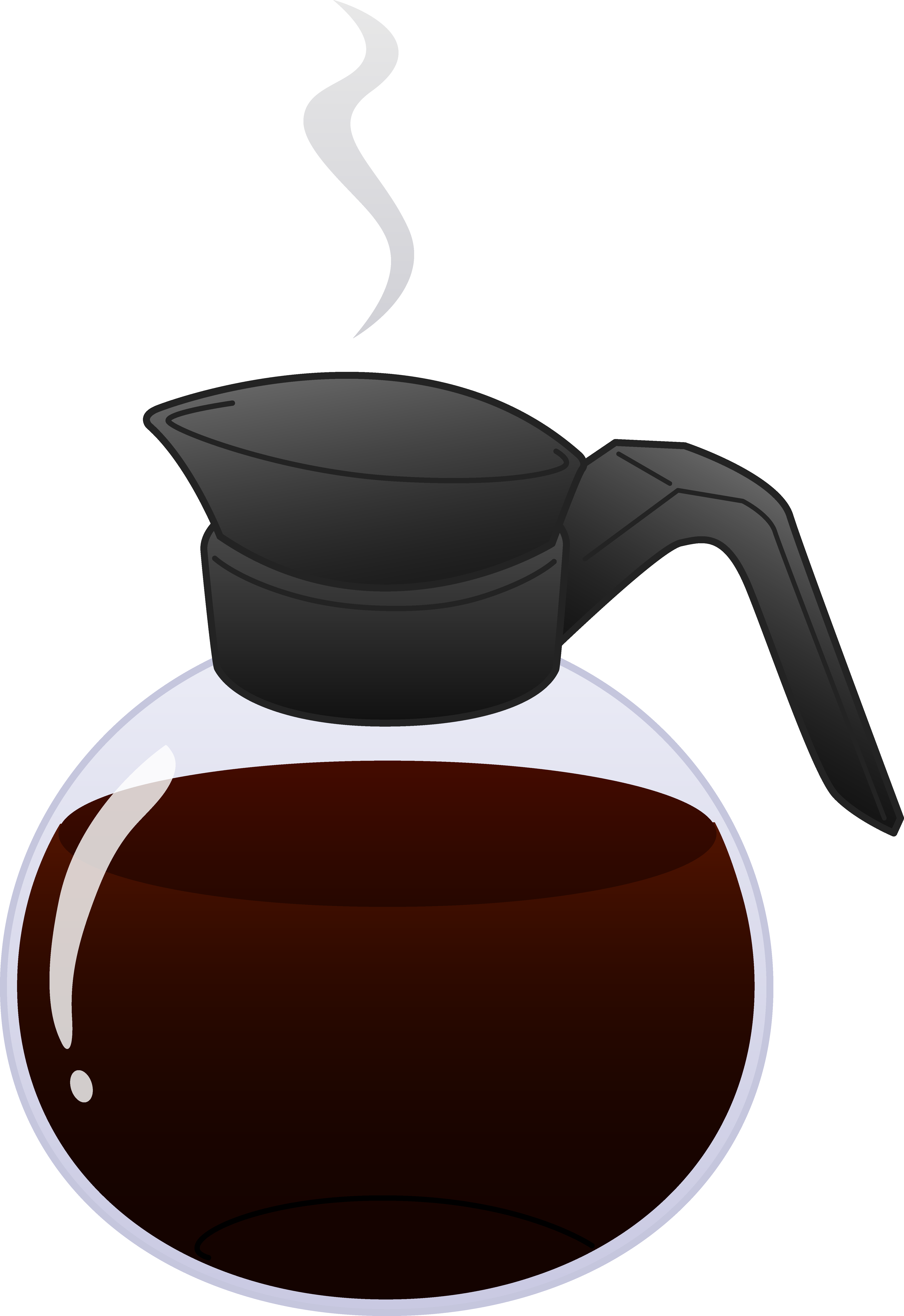 Pot of Hot Coffee - Free Clip Art