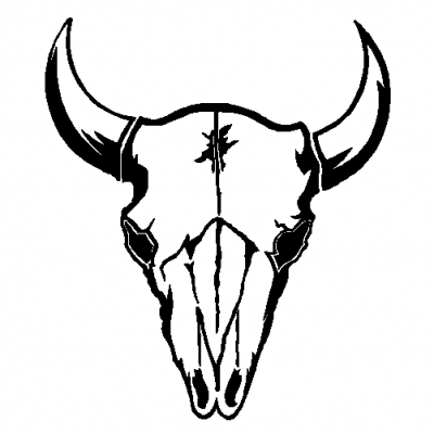 Cow Skull Decal, Car Decal