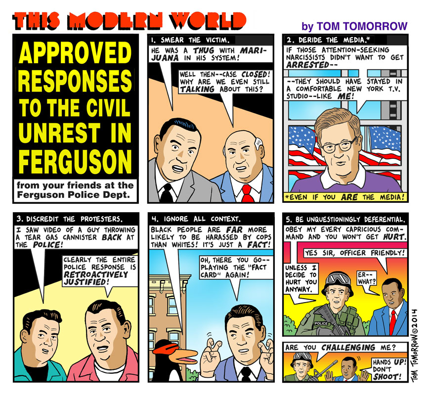 Pax on both houses: Tom Tomorrow's "The Modern World." Approved ...