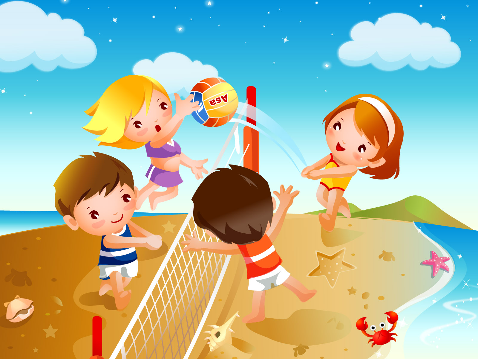 The second series of Children's Games 802 - Cartoon Vector - Vector