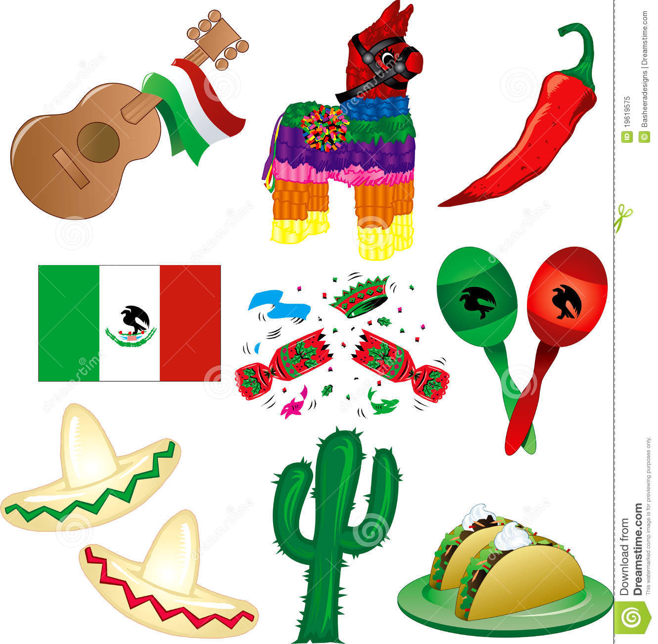 Red Mexican Fiesta Clipart