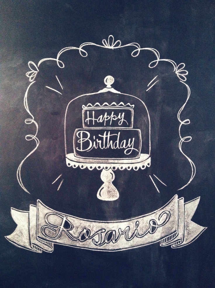 Happy Birthday Concha!! (: | Chalkboard Projects | Pinterest