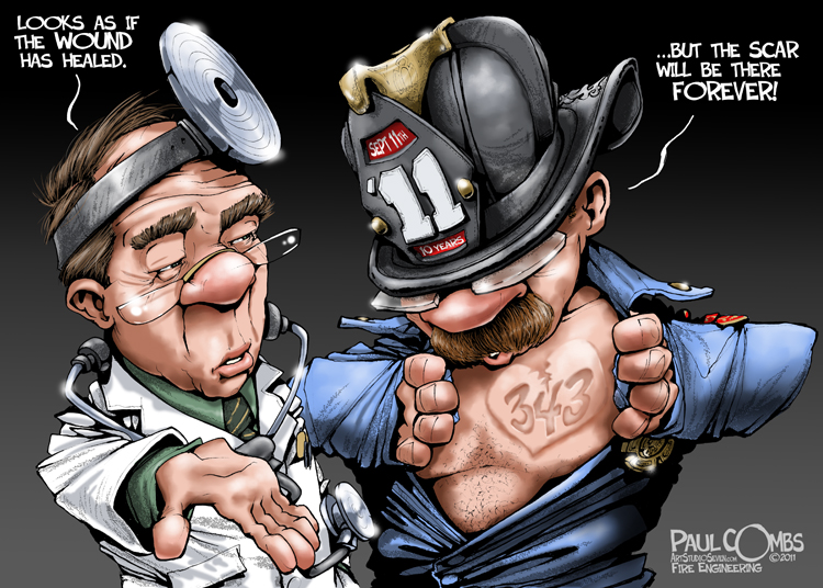 SEPTEMBER FIRE ENGINEERING MAG CARTOON | DRAWN BY FIRE