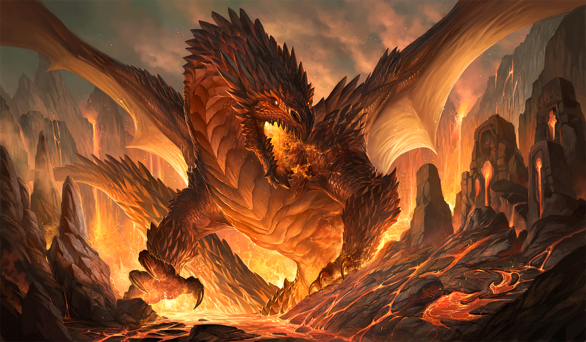 Red dragon by sandara on DeviantArt