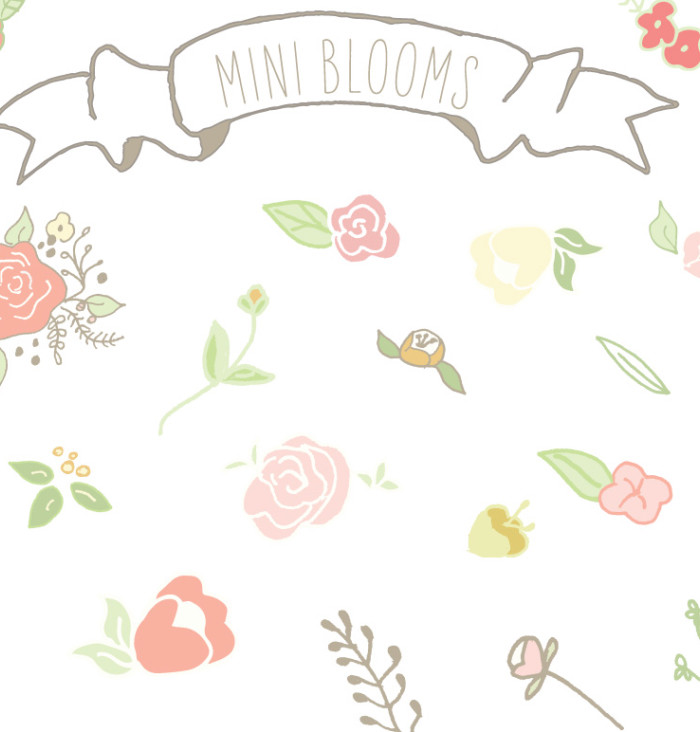 Mini Bloom Clip Art - Cute Flower Clip Art