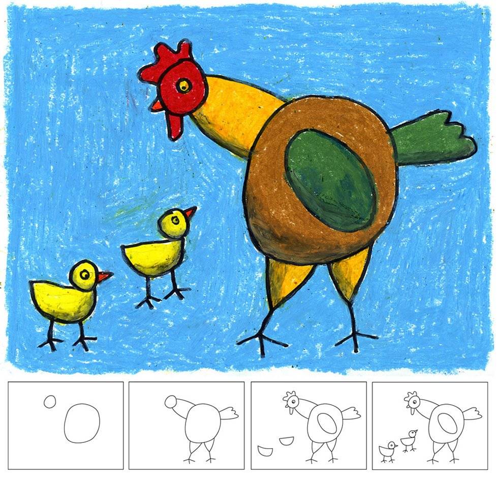 Easy Colorful Drawings For Kids images