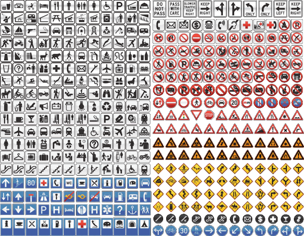 Traffic signs free vector - vectorforall