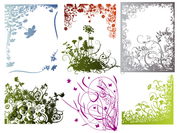 Massive Collection of Vintage Vector Graphics: Floral Borders ...