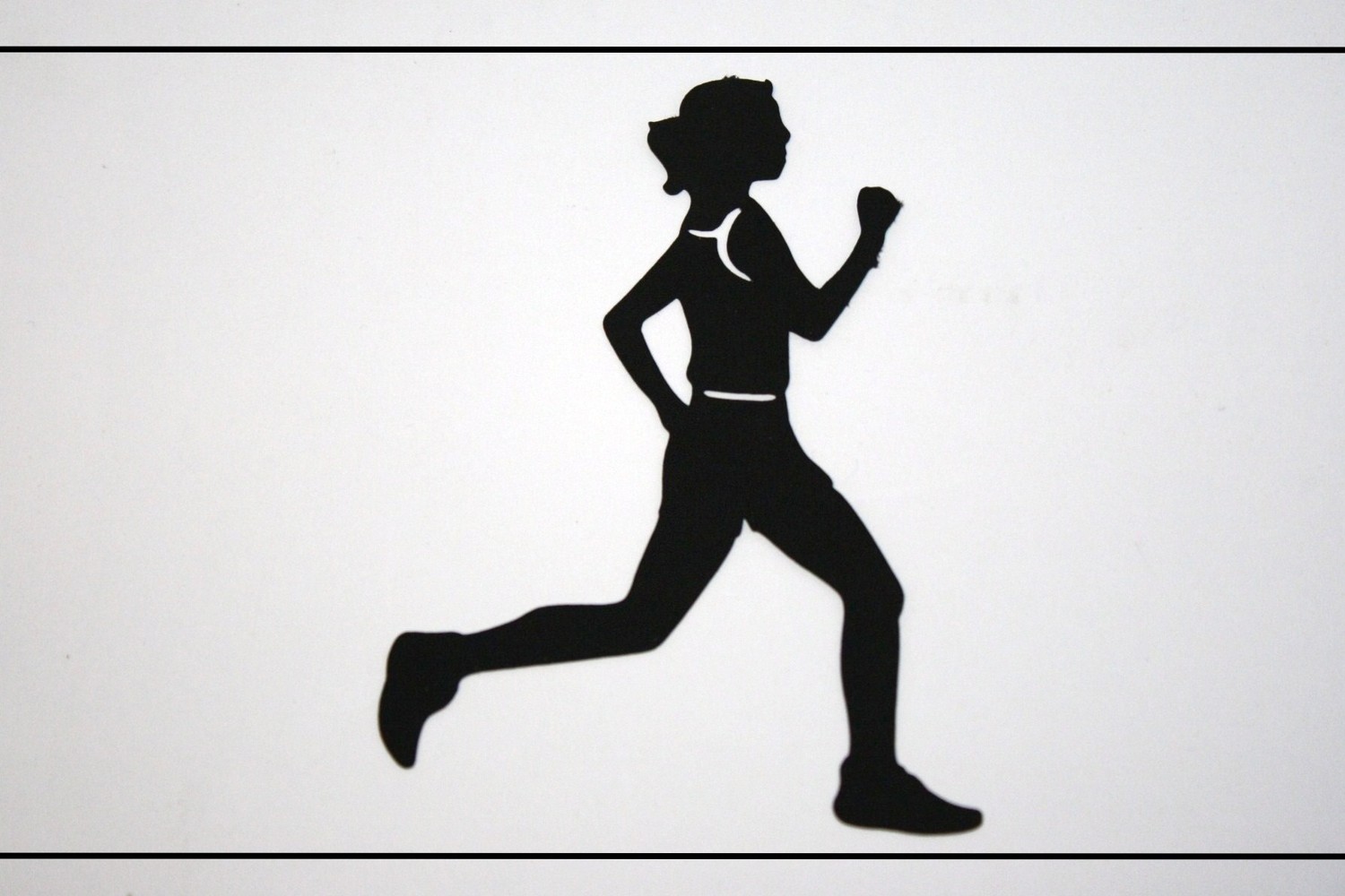 Runner Die Cut Silhouette Female by RunLoveScrapbooks on Etsy