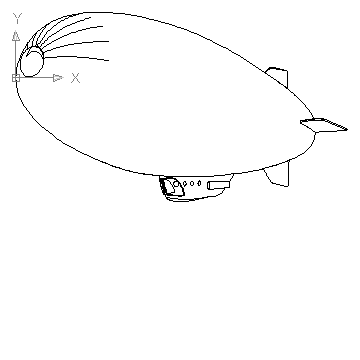 Dirigible block in vehicles aircrafts Autocad free drawing 48 in ...